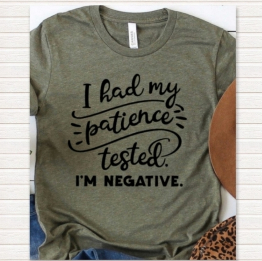 ALMOST SOLD OUT GO TO NEW LISTING Patience Tee Mom Pandemic Nurse Medical Mother - Picture 7 of 7